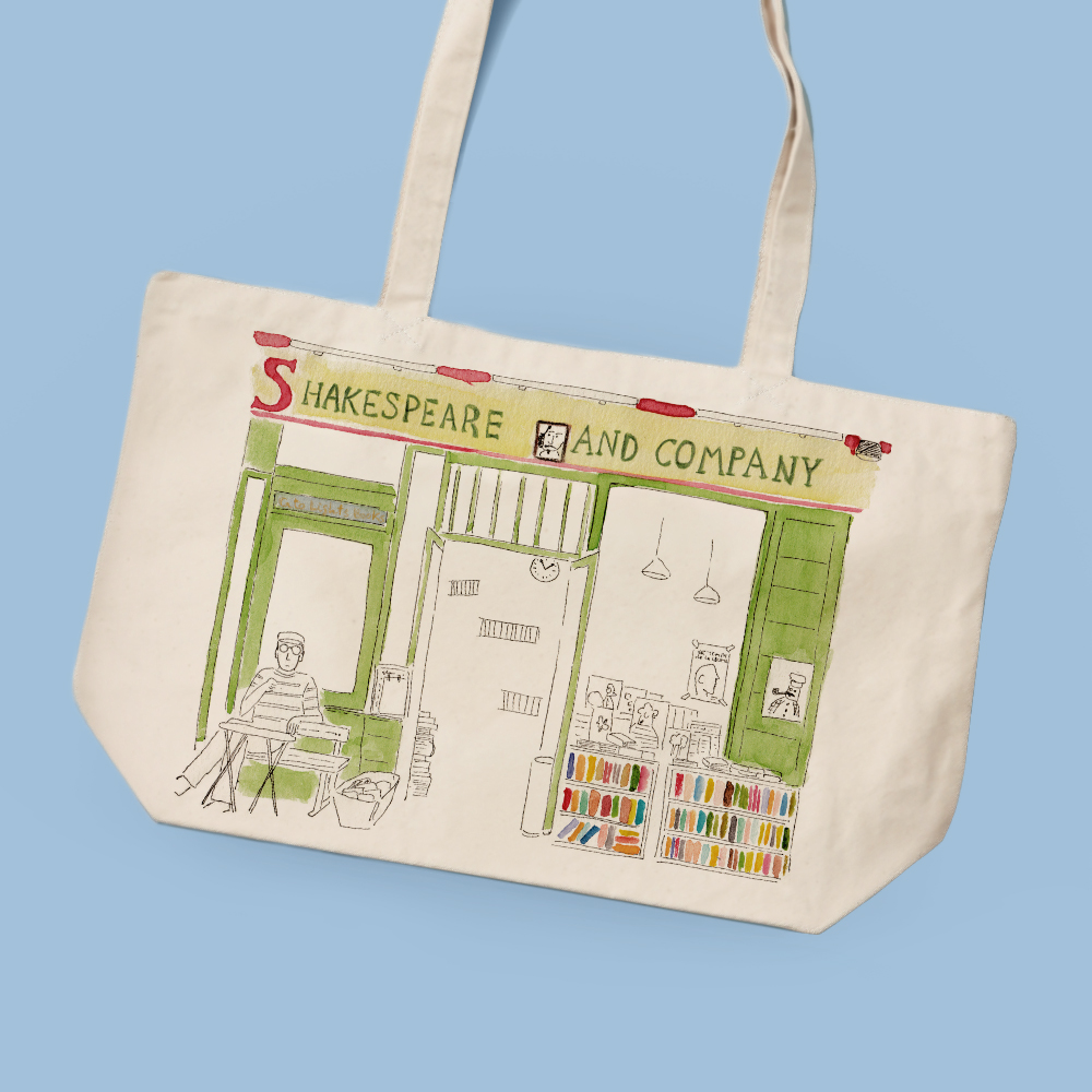 Librería Shakespeare - PARÍS - Shopping bag - Tintablanca